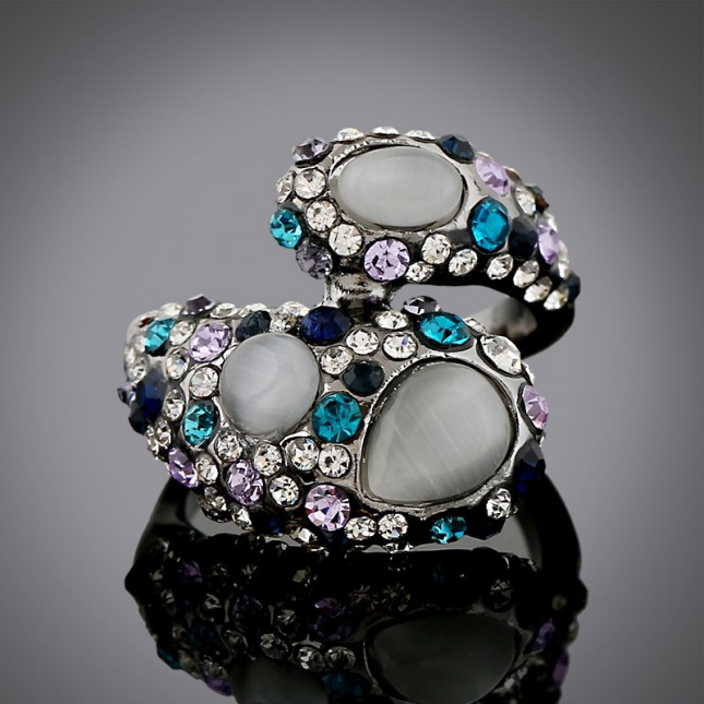  Statement Crystal Cocktail Ring #R14