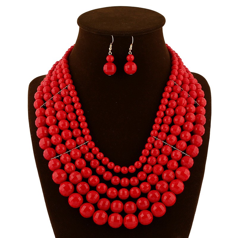 Beads Statement Collar Necklace Cheap Chunky Statement Necklace