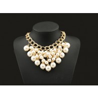Big Pearls Large Bib Necklace