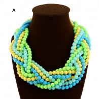 Chunky Beaded Statement Necklace