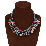 Multicolor Gems Chunky Necklace