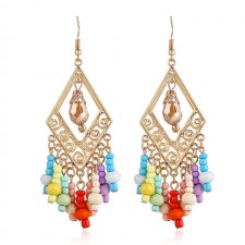 Boho Colorful Beaded Earrings