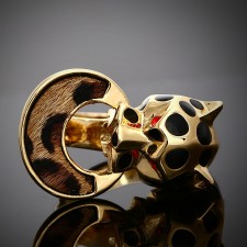 Leopard-Print Costume Ring