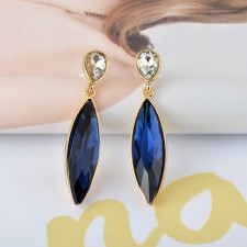Blue Sapphire Costume Earrings e019
