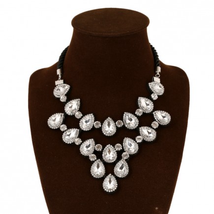 White Gems Crystal Zircon Necklace